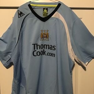 Manchester City Le Coq Sportif 3XL Soccer Futbol Jersey